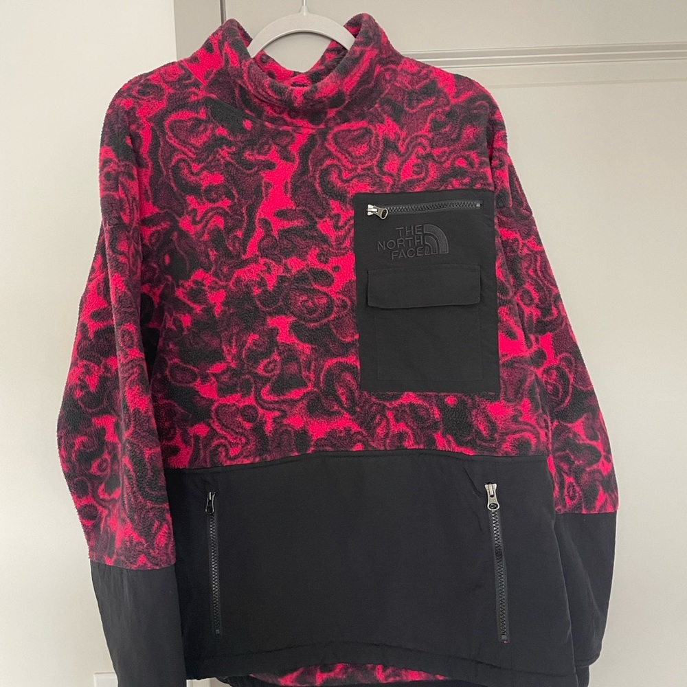 The North Face Black and Pink Fleece Jacket